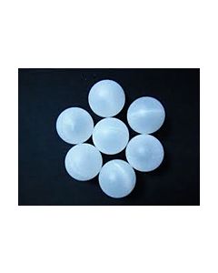 3/8 in. (0.375) Natural Hollow Polypropylene Plastic Precision Balls, Polished